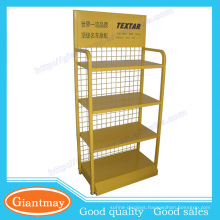 floor standing lubricating oil bottle metal display rack